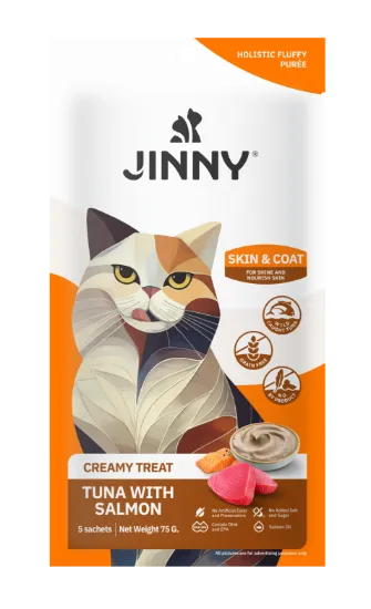 รูปภาพของ JN CREAMY TREAT TUNA SALMON 15GX5X12